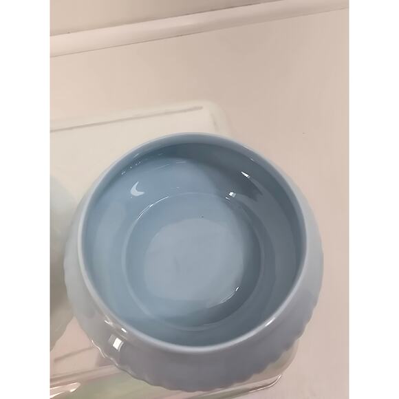 Royal Adderley England Bone China Trinket Boxes Blue with Rose Lid Set of 2 - Picture 5 of 7